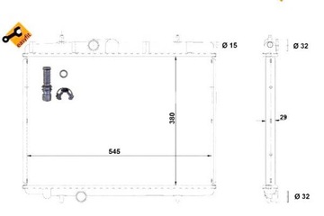 фото thumb №2, Радиаторов двигателя nrf 1330b2 133059 1330g6 1330f2