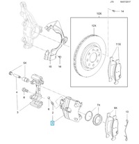 фото thumb №7, Суппорт тормозной передний левый opel corsa e 95517020