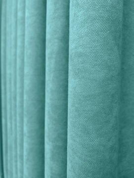 TKANINA MATERIAŁ MILAN VELVET TŁOCZONY ZASŁONA TURKUSOWA 300 cm