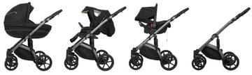SPIRO GREY 3.0 МНОГОФУНКЦИОНАЛЬНАЯ ДЕТСКАЯ КОЛЯСКА 3в1