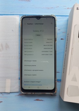 Смартфон Samsung Galaxy A12 4 ГБ/64 ГБ 4G (LTE), белый как НОВЫЙ