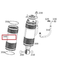 фото thumb №2, Mercedes sl r230 r231 защита амортизатора задняя оригинальный номер