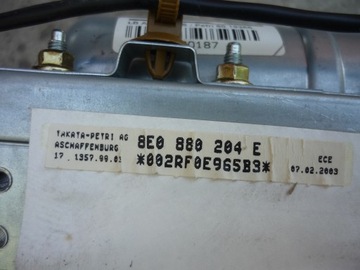 КОМПЛЕКТ ДАТЧИКОВ + ДАТЧИК + ПОДУШКА БЕЗОПАСНОСТИ + ШТОРКА AUDI A4 B6 B7 СЕДАН