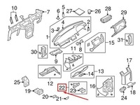 фото thumb №7, Попільничка панель приладів land rover discovery 3 l319 оригінальний lr027756
