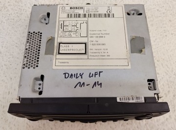 фото thumb №7, Iveco daily 3 iii рестайлінг 11-14 радіо cd bosch 7620000093 код