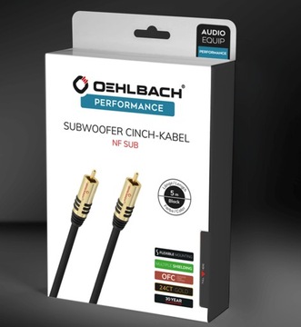 Oehlbach NF SUB RCA-RCA MONO LFE DO SUBWOOFERA 5m