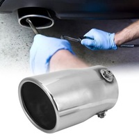 фото thumb №12, Сріблястий універсальний гасник випускний наконечник труби випускної ze нержавіюча сталь