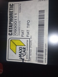 Купить Fiat tipo 1 крыло  правый  передний 09300111, фото thumb