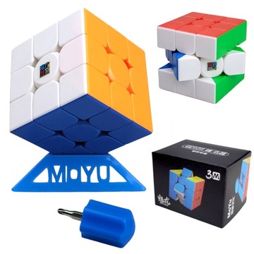 ORGINALNA KOSTKA MGNETYCZNA MOYU 3X3X3 + PODSTAWKA