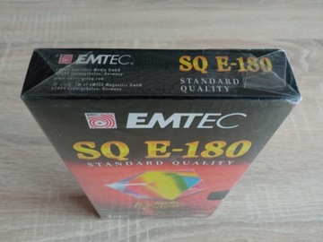 VHS кассета SQ-E-180 новая фольга