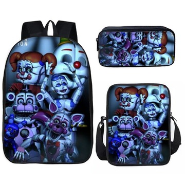 FIVE NIGHTS AT FREDDY'S ZESTAW SZKOLNY PLECAK A4 TORBA PIÓRNIK NOWE