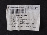 фото thumb №7, Полка задняя багажника накладка жабо задняя dacia logan 3 iii 21r