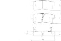 фото thumb №11, Тормозные колодки тормозной. hyundai trajet 00- задняя