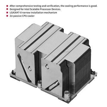 Радиатор процессора snk-p0068ps lga 3647-0 2u для платформы x11 Purley Acce охлаждение