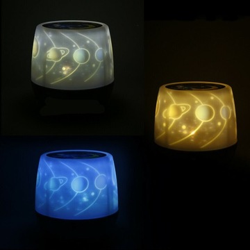 LAMPKA NOCNA PROJEKTOR GWIAZD NIEBA OBROTOWA 360° RZUTNIK DLA DZIECI LED