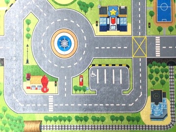Ковер DIGITAL EMMA CITY улицы дороги автомобили 140х200