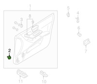 фото thumb №6, Клипса монтажная обшивка mitsubishi lancer mu488002