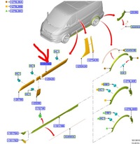 фото thumb №15, Молдинг накладка lewego бік transit custom 18- оригінальний номер