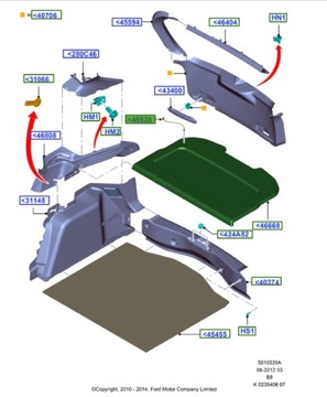фото thumb №11, Шнурок подвес полки багажника focus mk3 2014-