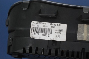 фото thumb №4, Skoda fabia ii 5j спідометр  прилади 5j0920801c