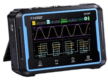 Цифровой осциллограф Fnirsi 2C53P + мультиметр и генератор 2х50МГц 250МСа/с