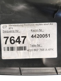 фото thumb №7, Audi a6 s6 c7 4g 2016 правая сторона молдинг порог задняя