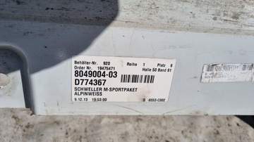 фото thumb №10, Порог планка пороговая bmw 5 f10 f11 м-пакет правая