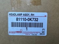 фото thumb №10, Toyota hilux vii 7 лампа правий перед лінза led 81110-0k732 idealna