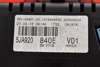 фото thumb №8, Лічильник прилади eu 5ja920840e skoda rapid 1.6 tdi 90 km 12-17