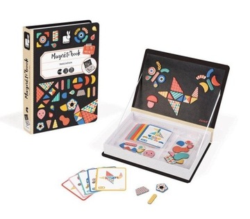 Магнитный пазл Magnetibook Shapes - развивающая игрушка, 3+, Janod