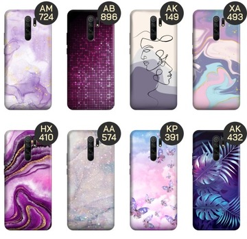 ЧЕХОЛ ДЛЯ XIAOMI REDMI 9 ФИОЛЕТОВЫЕ УЗОРЫ ФИОЛЕТОВЫЕ ФОРМЫ КРЫШКА КОРПУСА