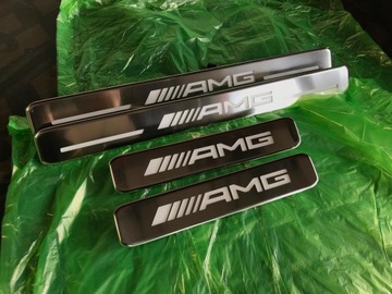 фото thumb №1, Mercedes g класс w463 рестайлинг 6.3 amg накладки пороговые led планки подсвечиваемый