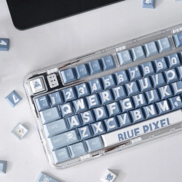 Klawisze do Klawiatury Mechanicznej PBT Profile Cherry 129szt Big Letter Bl