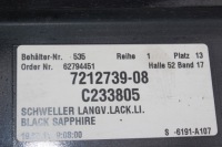 Молдинг порог левая bmw f01 f02 long 475 черный sapphire 7185043 Оригинал, фото thumb