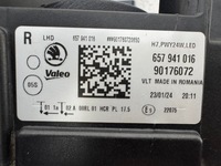 фото thumb №10, Skoda scala 657 crystal full led лампа права перед фара eur - ładna