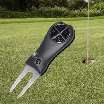 Golf Divot Golf Putting Tool Зеленая вилка Складной легкий маркер