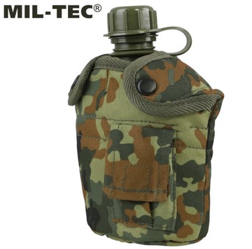 Военно-туристическая столовая с чашкой 1л 1QT MIL-TEC BW Flecktarn