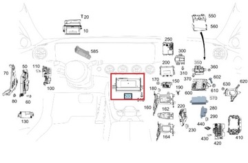 MERCEDES 2018-2023 Модуль управления мультимедиа ЭБУ
