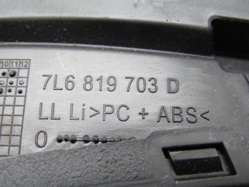 фото thumb №8, Решётка воздуховод консоли 7l6819703d vw touareg 7l левая оригинал