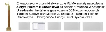 ИНФРАКРАСНЫЙ ПАНЕЛЬНЫЙ ОБОГРЕВАТЕЛЬ KLIMA 15 1500ВТ