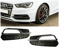 фото thumb №11, Решітка решітка pod галоген audi a3 8v s3 13-17 сота сота хром