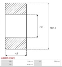 фото thumb №3, As-pl abe9053 подшипник