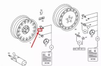Mercedes-benz салон w123 zabytkowy металлический вентилятор шин a1074000013 oem Оригинал, фото thumb