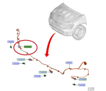 фото thumb №6, Кошик датчик паркування праві srajny ranger 11- 1943136 _ eb3t-15a862-bba