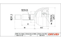фото thumb №2, Dr!ve+ dp2110.10.1221 набор шарнир, wał приводной