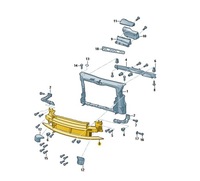 фото thumb №1, Балка бампера перед skoda octavia oe: 1z0807109c