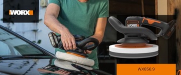 WORX WX856.9 Аккумуляторная полировальная машинка для автомобилей 20 В