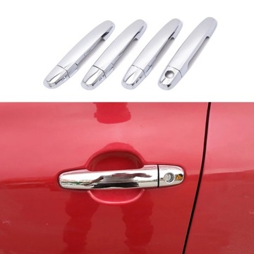 Хромированные накладки на ручки дверей Toyota Yaris 2007 - 2011 гг.