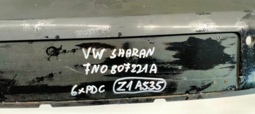 фото thumb №6, Vw sharan 2010- бампер переднее перед 7n0807221a