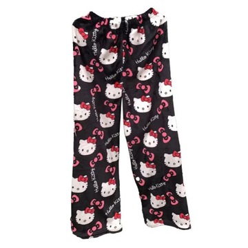 Хэллоуин Sanrio Hello Kitty Пижамные штаны Аниме Флис Двойная Z